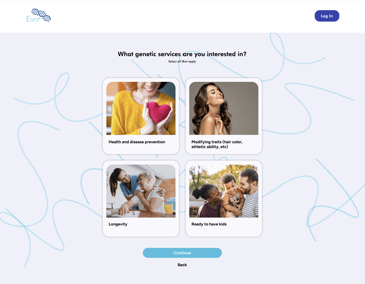 Second prototype with newsletter popup